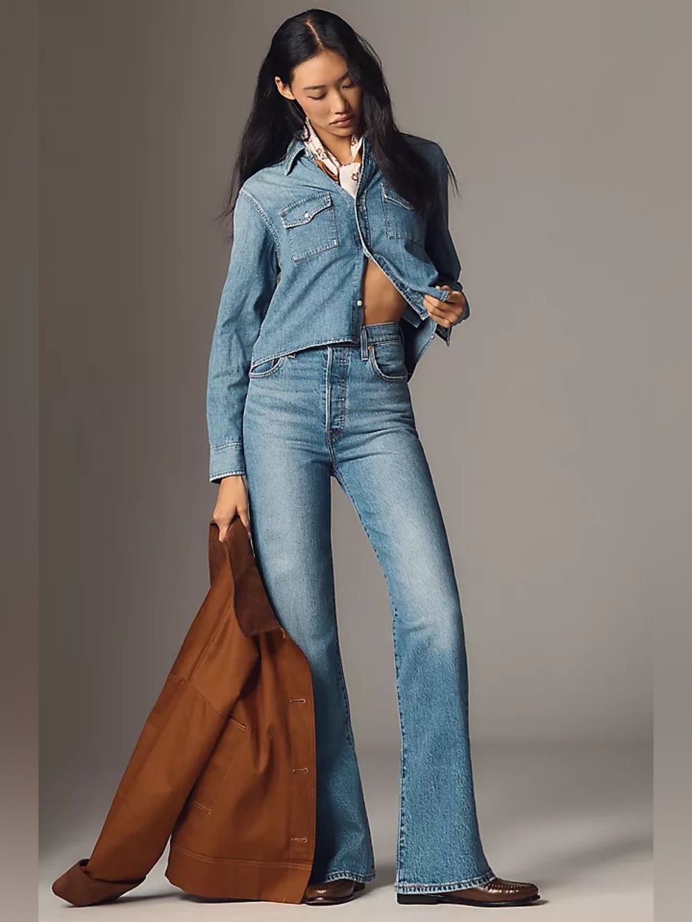 NWT - LEVI'S RIBCAGE HIGH-RISE STRAIGHT-LEG JEANS SIZE 30